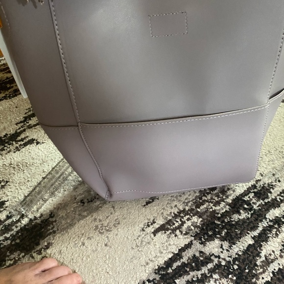 Threaded pear light gray shoulder/crossbody bag - Picture 3 of 6